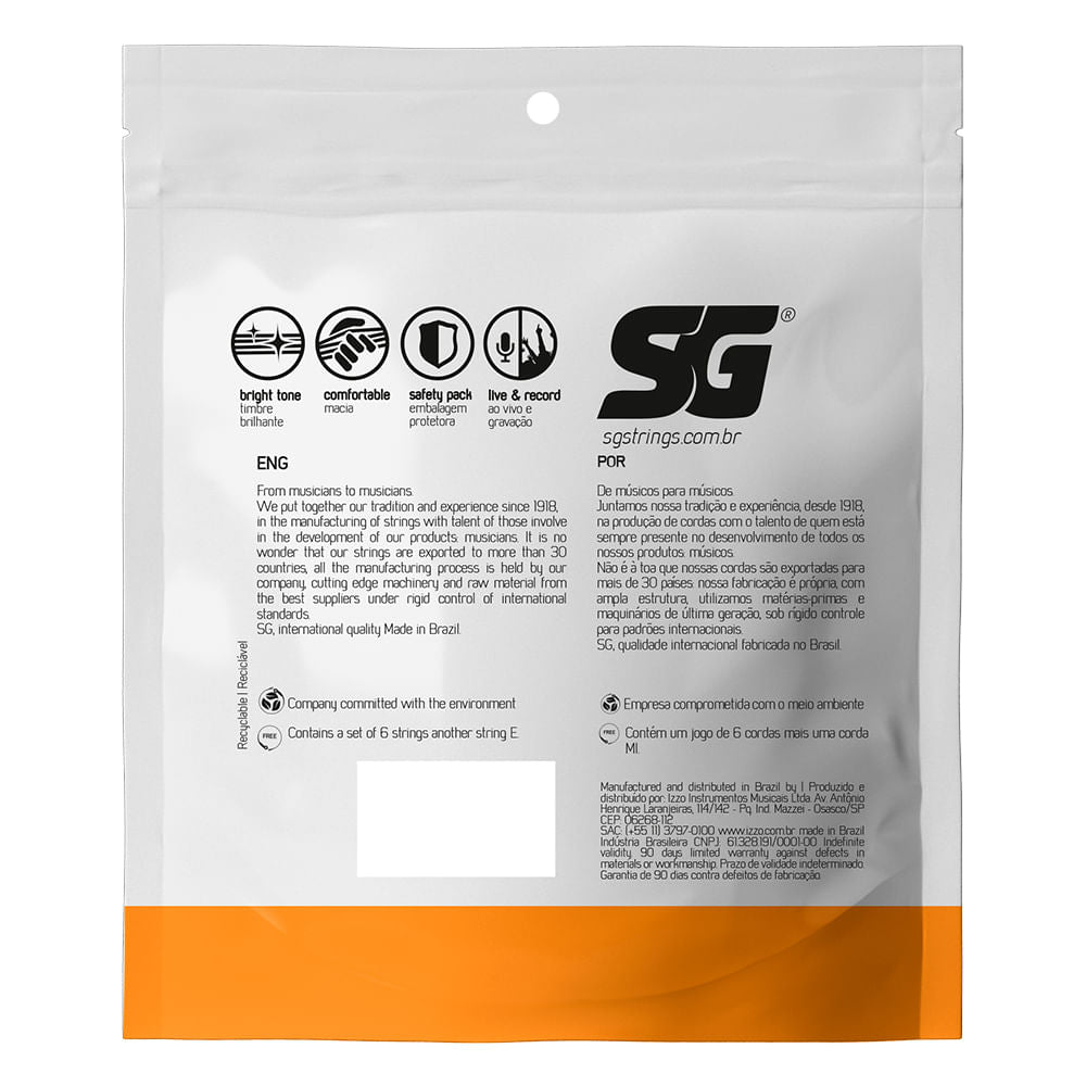 SG STRINGS木吉他弦 .011黃銅 SG-6686EX